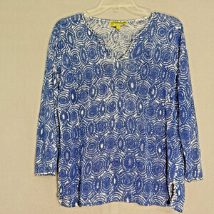 Sigred Olsen Womens Linen Sweater Size XS Oversized Classic Lagenlook Resortwear